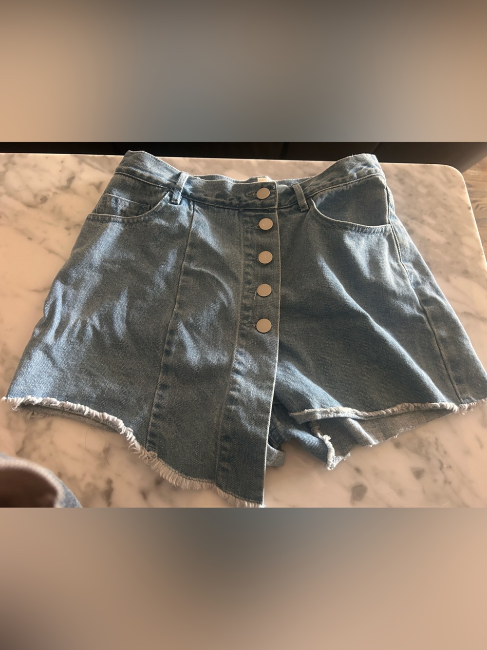NWOT Red Dress Boutique Asymmetrical Jean Skort